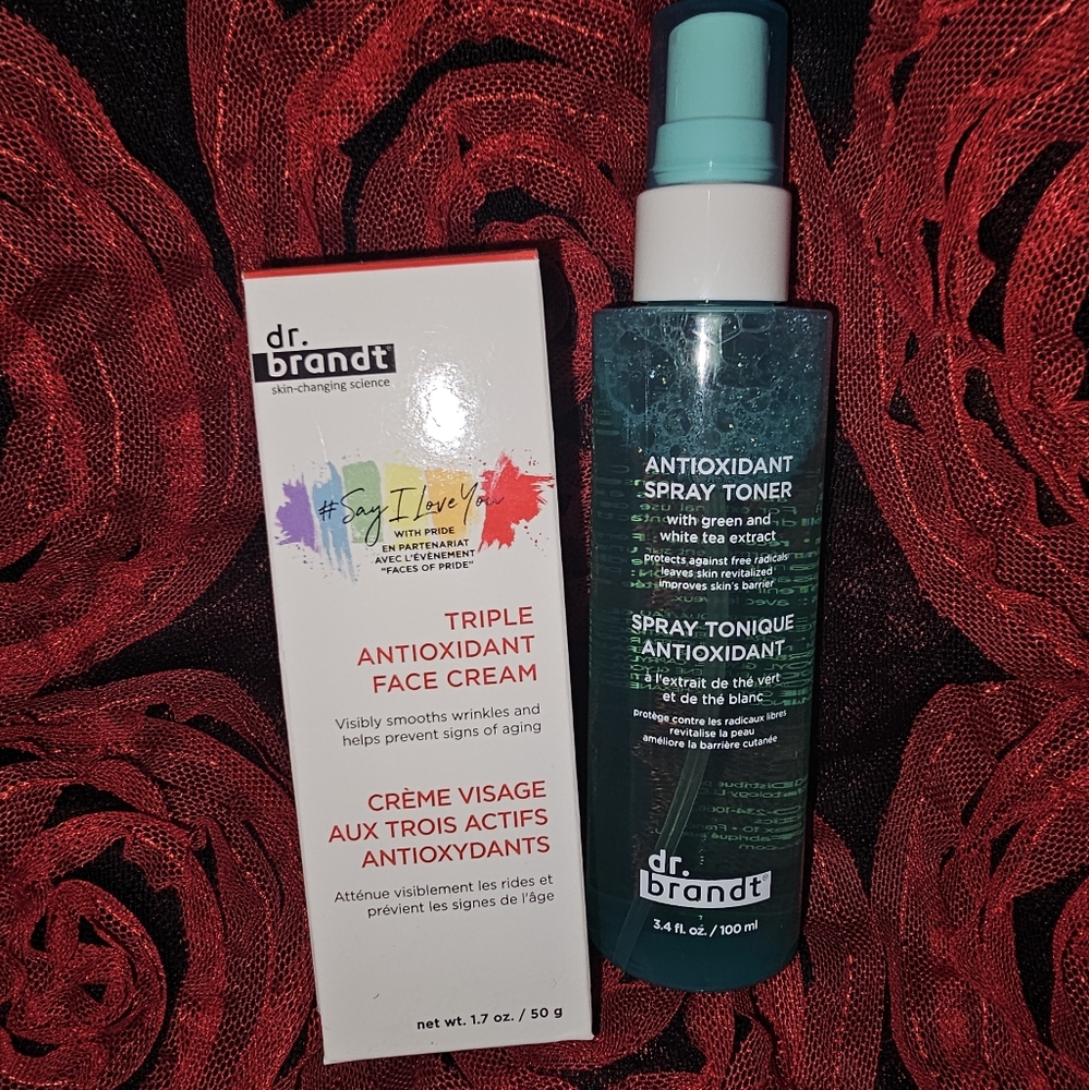 Dr. Brandt Triple Antioxidant Face Cream and Spray Toner Set